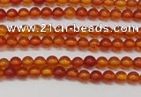 CAR110 15.5 inches 3mm round natural amber beads