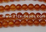 CAR111 15.5 inches 4mm round natural amber beads