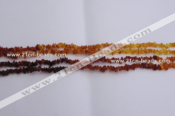 CAR202 24 inches 3*6mm natural amber chips beads wholesale