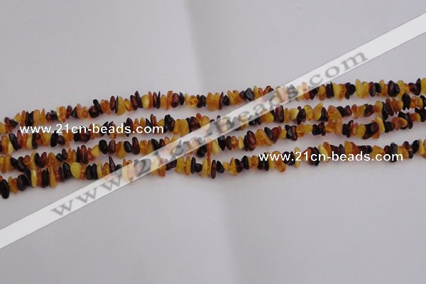 CAR204 24 inches 3*8mm natural amber chips beads wholesale