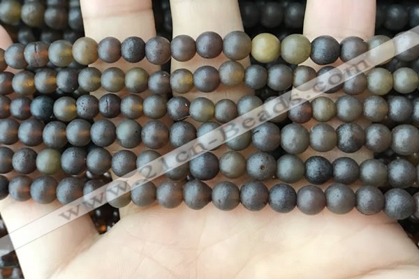 CAR216 15.5 inches 6mm round natural amber beads wholesale