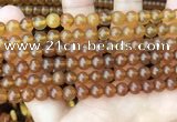 CAR234 15.5 inches 6mm - 7mm round natural amber beads wholesale