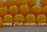 CAR403 15.5 inches 10mm round synthetic amber beads wholesale