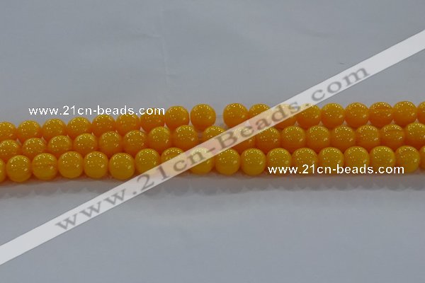 CAR403 15.5 inches 10mm round synthetic amber beads wholesale