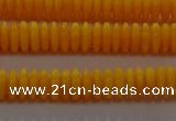 CAR408 15.5 inches 2*6mm rondelle synthetic amber beads wholesale