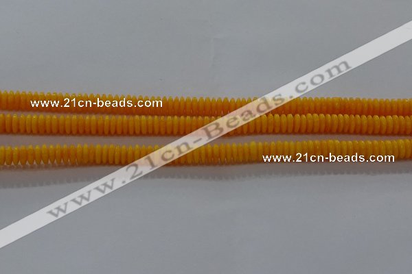 CAR408 15.5 inches 2*6mm rondelle synthetic amber beads wholesale