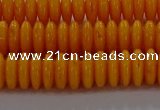 CAR409 15.5 inches 3*8mm rondelle synthetic amber beads wholesale