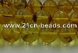 CAR523 15.5 inches 8mm - 9mm round natural amber beads wholesale