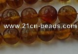 CAR527 15.5 inches 7mm - 8mm round natural amber beads wholesale