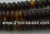 CAR533 15.5 inches 4*10mm rondelle natural amber beads wholesale