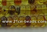 CAR538 15.5 inches 5*8mm rondelle natural amber beads wholesale