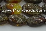 CAR548 15.5 inches 12*15mm - 13*17mm oval natural amber beads