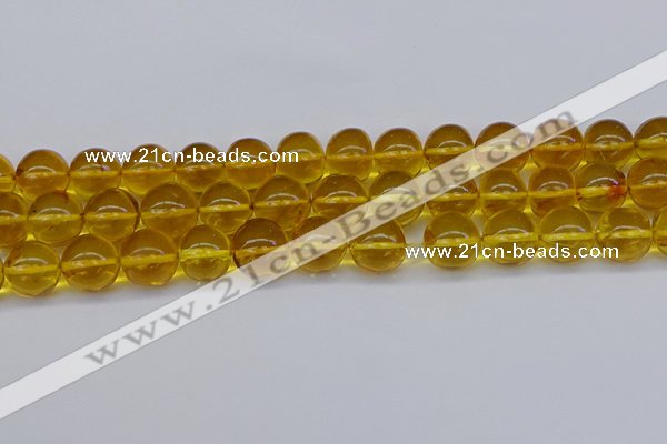 CAR566 15.5 inches 13mm - 14mm round natural amber beads wholesale