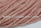 CAS01 15.5 inches 3mm round pink angel skin gemstone beads