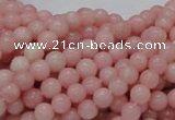 CAS03 15.5 inches 6mm round pink angel skin gemstone beads