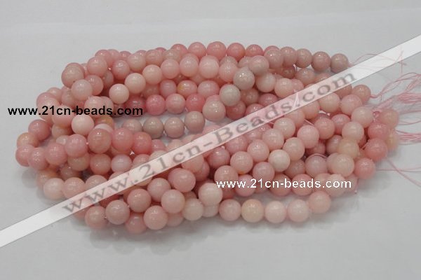 CAS06 15.5 inches 12mm round pink angel skin gemstone beads