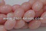 CAS10 15.5 inches 10*14mm rice pink angel skin gemstone beads