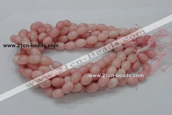 CAS10 15.5 inches 10*14mm rice pink angel skin gemstone beads