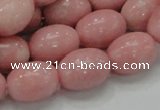 CAS11 15.5 inches 13*18mm rice pink angel skin gemstone beads