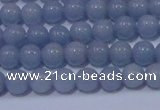 CAS200 15.5 inches 4mm round blue angel skin gemstone beads