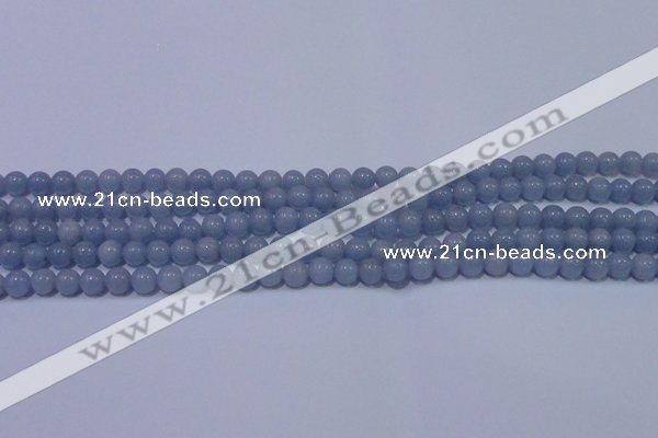 CAS200 15.5 inches 4mm round blue angel skin gemstone beads