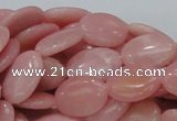 CAS21 15.5 inches 14*18mm oval pink angel skin gemstone beads