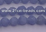 CAS210 15.5 inches 6mm faceted nuggets blue angel skin gemstone beads