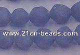 CAS213 15.5 inches 12mm faceted nuggets blue angel skin gemstone beads