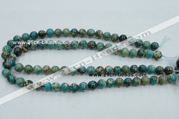 CAT01 15.5 inches 10mm round natural aqua terra jasper beads