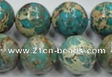 CAT04 15.5 inches 20mm round natural aqua terra jasper beads