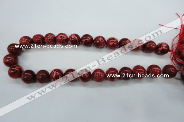 CAT161 15.5 inches 8mm round dyed natural aqua terra jasper beads