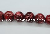 CAT163 15.5 inches 12mm round dyed natural aqua terra jasper beads