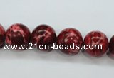 CAT165 15.5 inches 16mm round dyed natural aqua terra jasper beads