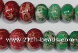 CAT305 15.5 inches 7*10mm – 15*20mm rondelle dyed aqua terra jasper beads