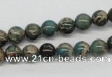 CAT5003 15.5 inches 8mm round natural aqua terra jasper beads