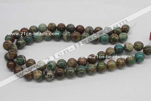 CAT5006 15.5 inches 14mm round natural aqua terra jasper beads