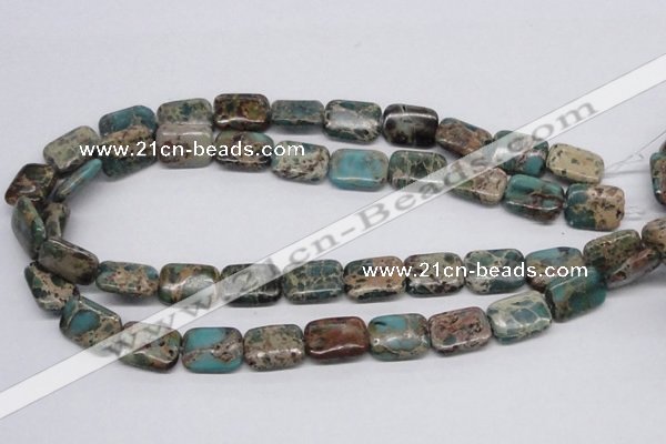 CAT5016 15.5 inches 13*18mm rectangle natural aqua terra jasper beads