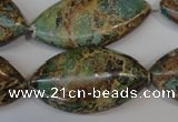 CAT5035 15.5 inches 20*38mm marquise natural aqua terra jasper beads