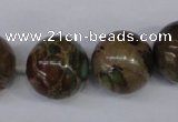 CAT5055 15.5 inches 18mm round natural aqua terra jasper beads