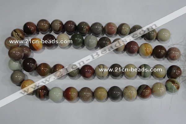 CAT5205 15.5 inches 14mm round aqua terra jasper beads wholesale