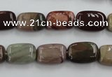 CAT5311 15.5 inches 8*14mm rectangle aqua terra jasper beads wholesale