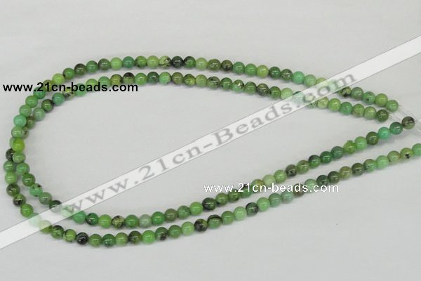CAU01 6mm round australia chrysoprase gemstone beads Wholesale