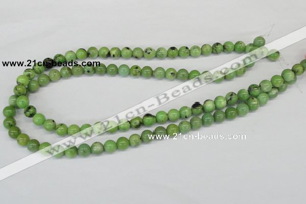 CAU02 round 8mm australia chrysoprase gemstone beads Wholesale