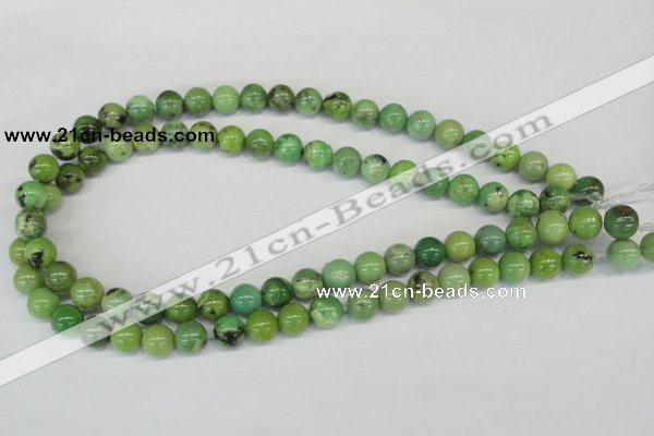 CAU03 10mm australia chrysoprase round gemstone beads Wholesale