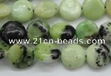 CAU201 15.5 inches 12mm flat round Australia chrysoprase beads