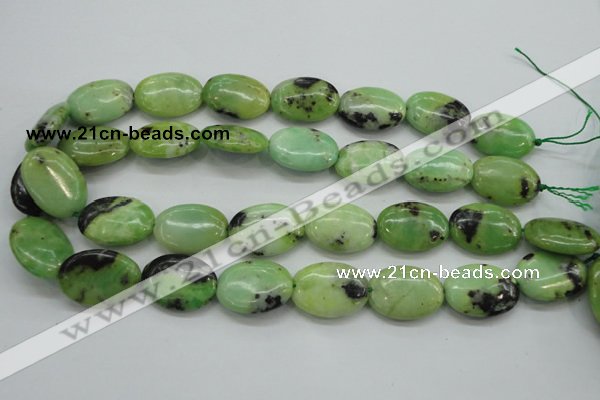 CAU204 15.5 inches 18*25mm oval Australia chrysoprase beads