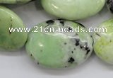 CAU205 15.5 inches 22*30mm oval Australia chrysoprase beads