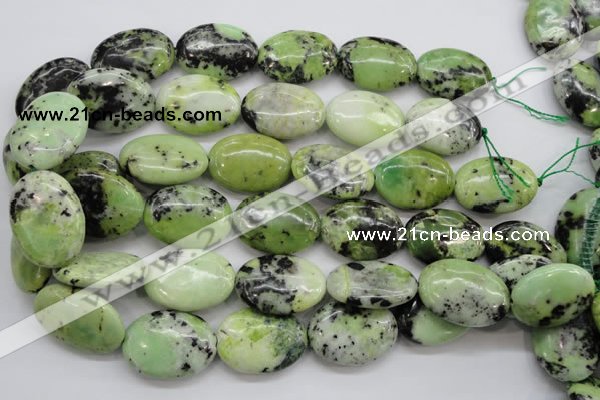 CAU205 15.5 inches 22*30mm oval Australia chrysoprase beads