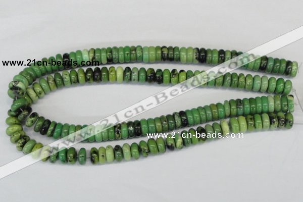 CAU28 15.5 inches 5*12mm rondelle australia chrysoprase beads wholesale