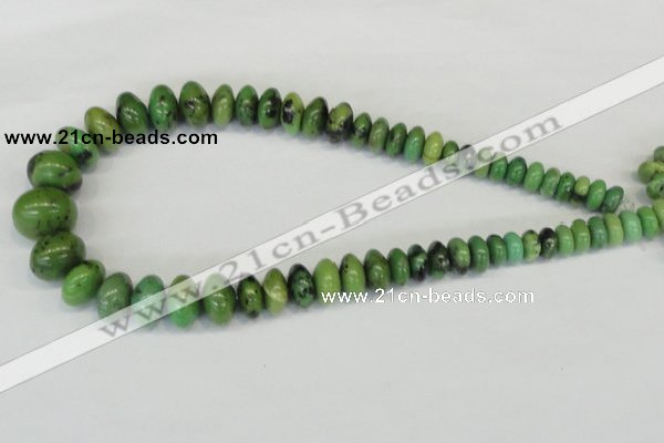 CAU30 Multi-size rondelle australia chrysoprase beads wholesale